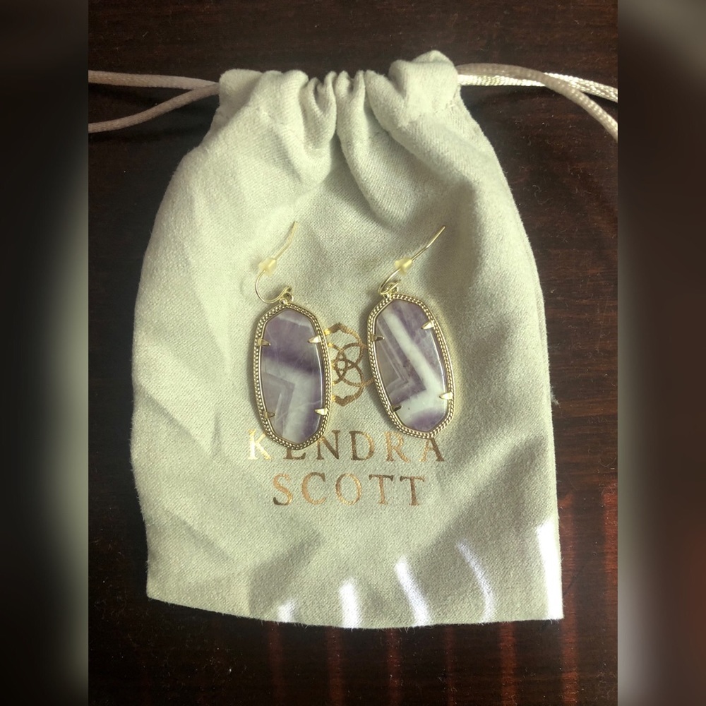 Kendra Scott Purple Elle Earrings